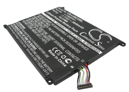 3.7V, 3840mAh, Li-Polymer Battery fits Lenovo, Ideapad S2007, Ideapad S2007a, 14.208Wh