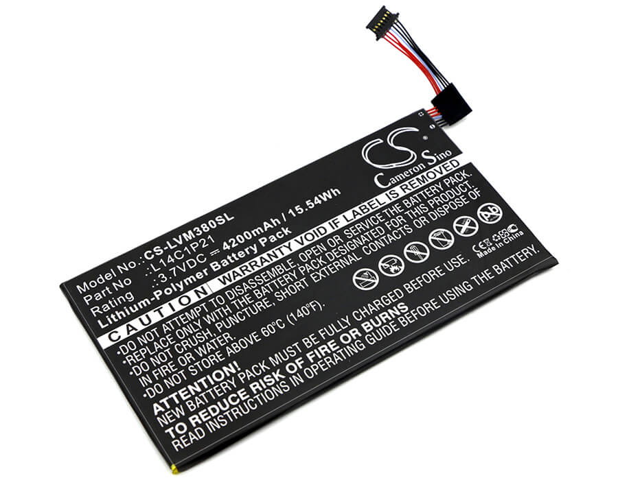 3.7V, 4200mAh, Li-Polymer Battery fits Lenovo, Ideatab Miix 3, Miix3-830, 15.54Wh