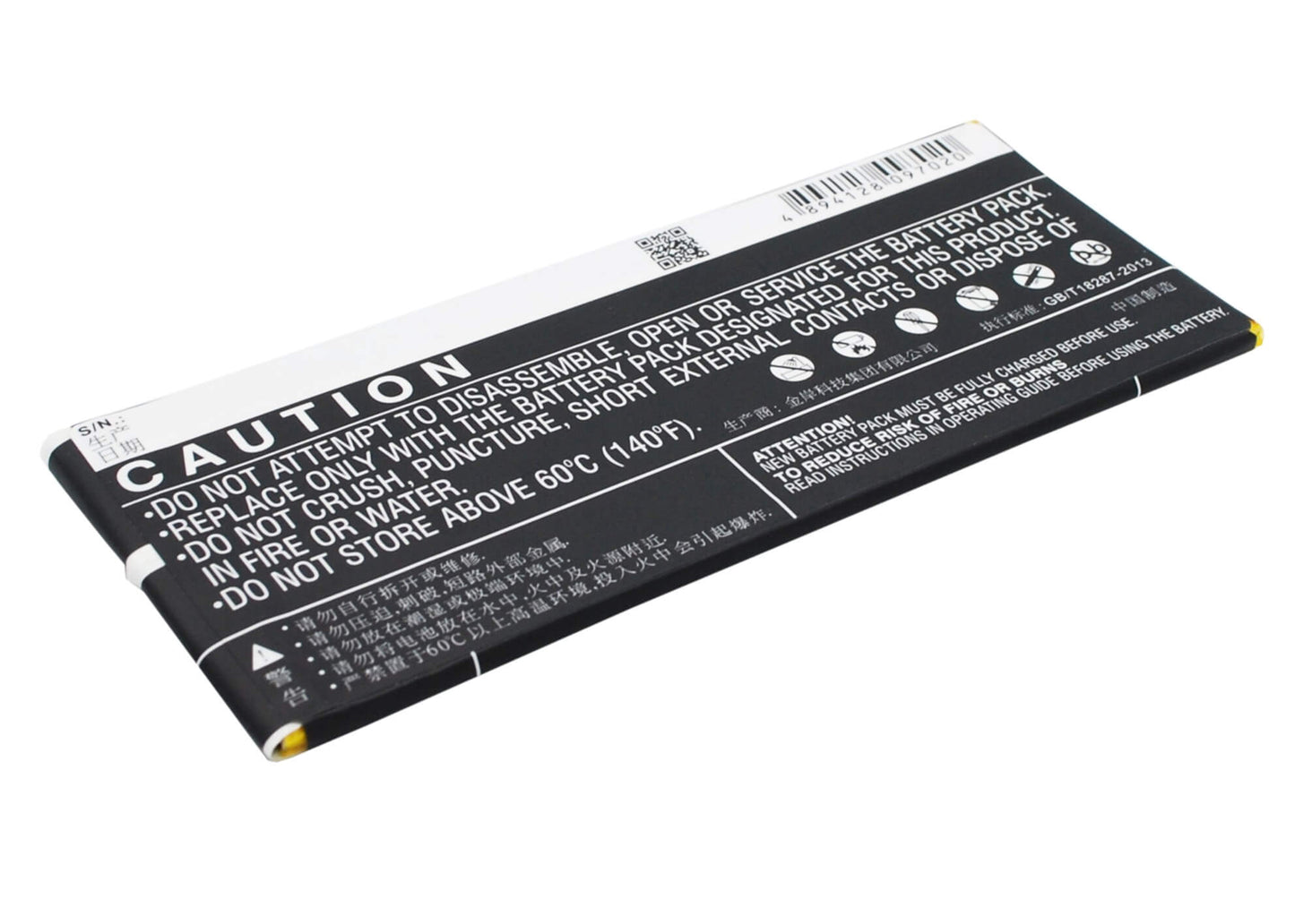 3.7V, 2850mAh, Li-Polymer Battery fits Hp, Slate 7 G2 1311, Slate 7 G2 1315, 10.545Wh