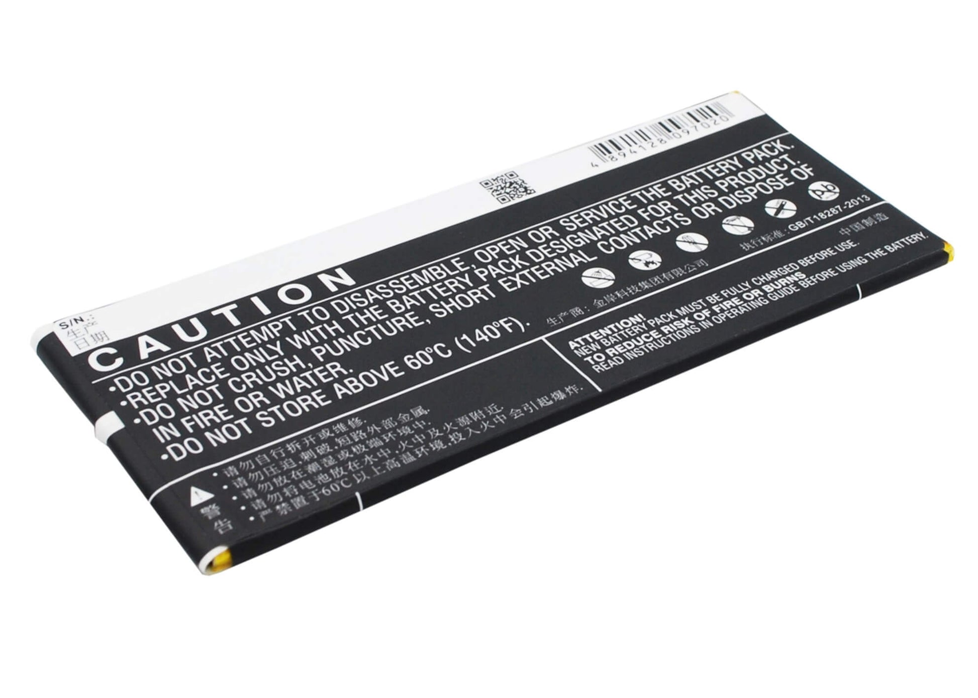 3.7V, 2850mAh, Li-Polymer Battery fits Hp, Slate 7 G2 1311, Slate 7 G2 1315, 10.545Wh