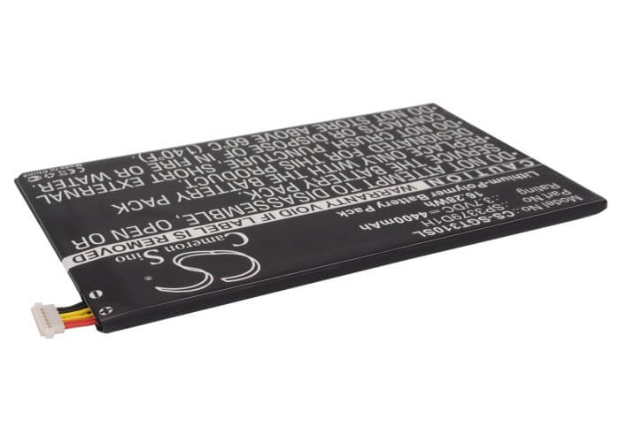 3.7V, 4400mAh, Li-Polymer Battery fits Samsung, Galaxy Tab 3, Galaxy Tab 3 8.0, 16.28Wh