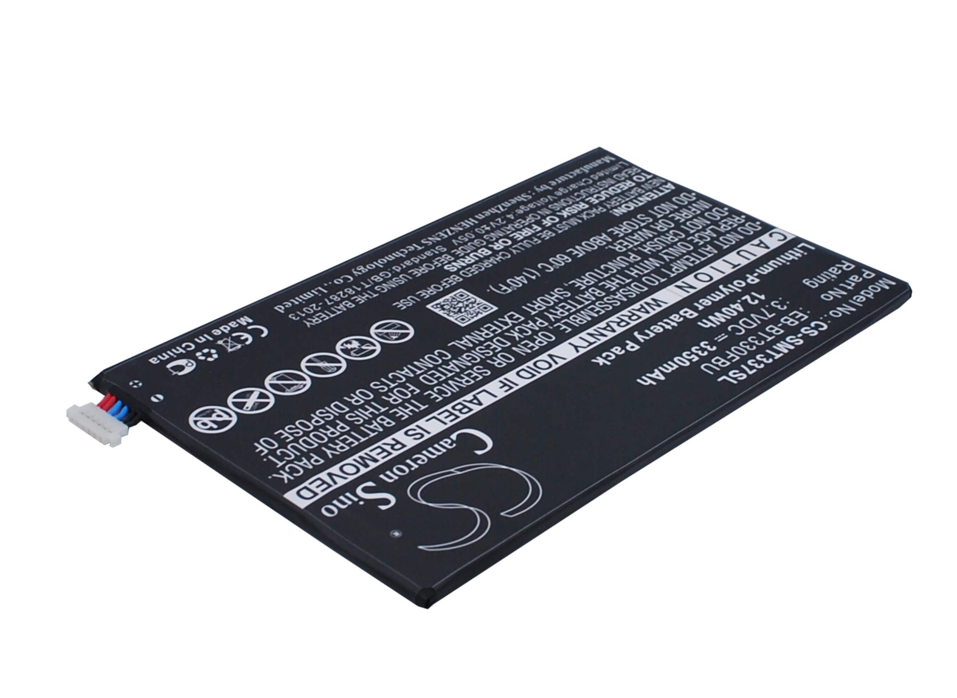 3.7V, 3350mAh, Li-Polymer Battery fits Samsung, Galaxy Tab 4 8.0, Galaxy Tab4 8.0", 12.395Wh