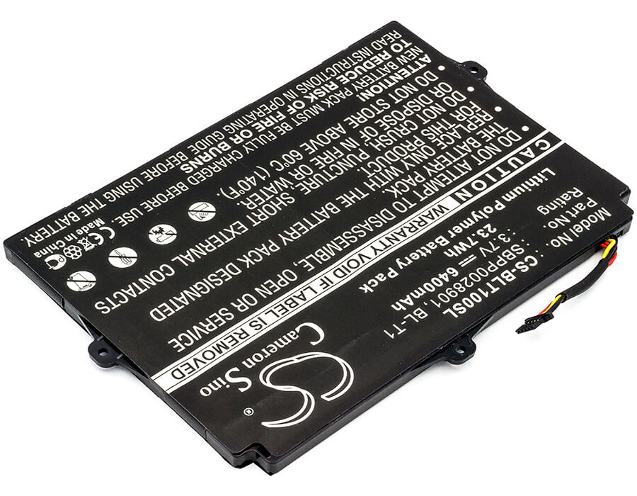 3.7V, 6400mAh, Li-Polymer Battery fits Lg, Optimus Pad L-06c, Optimus Pad V900, 23.68Wh