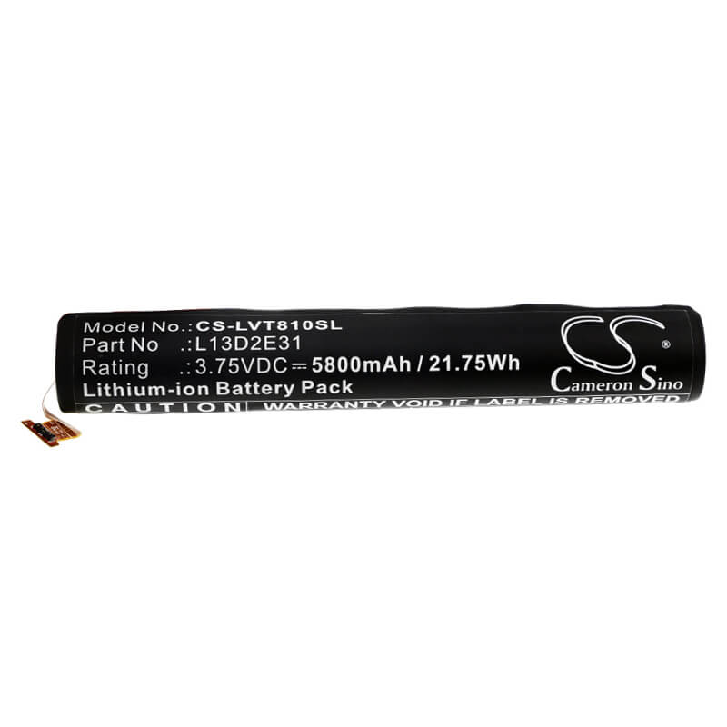 3.75V, 5800mAh, Li-ion Battery fits Lenovo, Ideapad B6000, Yoga Tablet 8, 21.75Wh