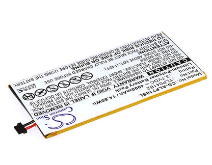 3.7V, 4000mAh, Li-Polymer Battery fits Alcatel, E710, Onetouch Evo 7 Hd, 14.8Wh