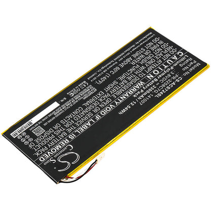 3.8V, 3300mAh, Li-Polymer Battery fits Acer, A1-734, Iconia Talk S, 12.54Wh