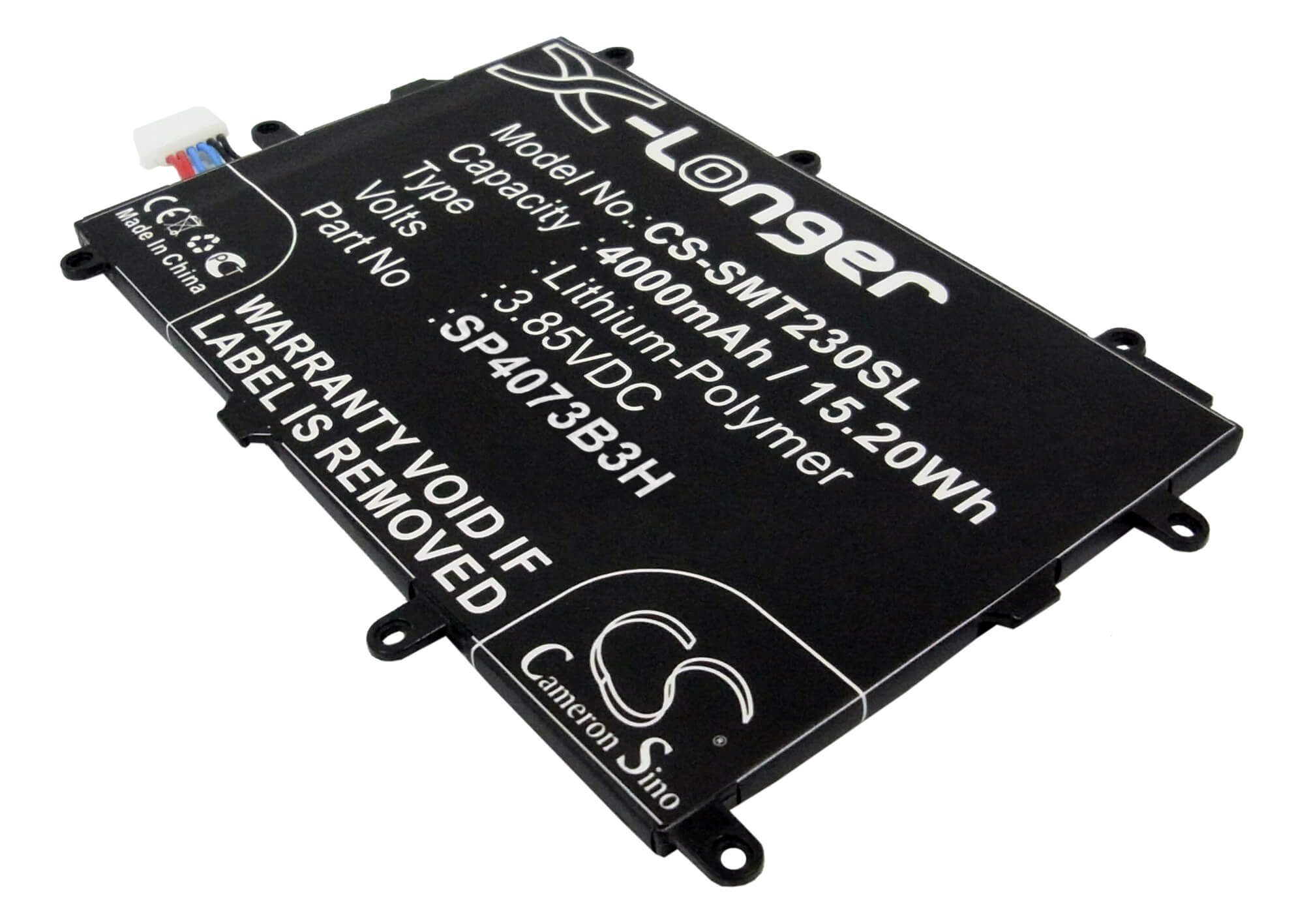 3.85V, 4000mAh, Li-Polymer Battery fits Samsung, Galaxy Tab4 7.0, Galaxy Tab4 7.0 3g, 15.4Wh