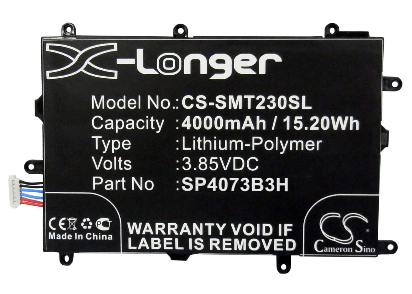 3.85V, 4000mAh, Li-Polymer Battery fits Samsung, Galaxy Tab4 7.0, Galaxy Tab4 7.0 3g, 15.4Wh