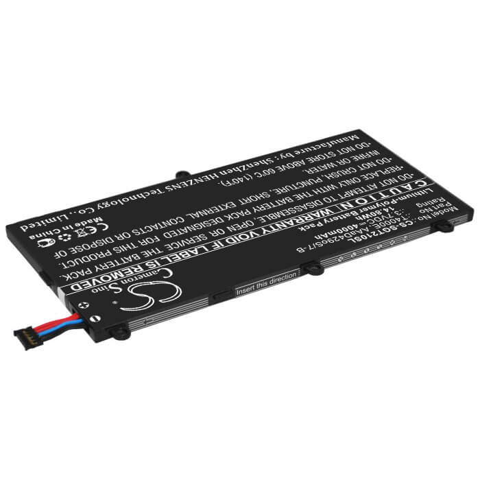 3.7V, 3600mAh, Li-Polymer Battery fits Samsung, Galaxy Tab 3 7.0, Galaxy Tab 3 Kids, 13.32Wh