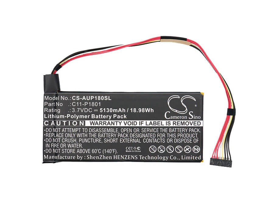 3.7V, 5130mAh, Li-Polymer Battery fits Asus, P1801, P1801-b037k, 18.981Wh