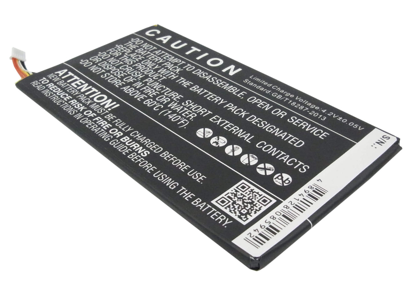 3.7V, 4100mAH, Li-Polymer Battery fits Dell, Venue 7, Venue 7 3740, 15.17Wh