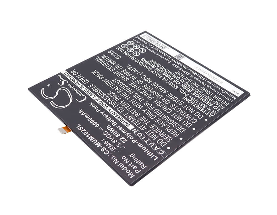 3.8V, 6000mAh, Li-Polymer Battery fits Xiaomi, A2015716, Gd4250, 22.8Wh