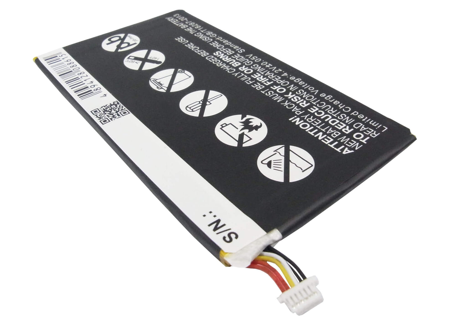 3.7V, 4100mAh, Li-Polymer Battery fits Hp, Slate 7 1800 Tablet, Slate 7 3g, 15.17Wh