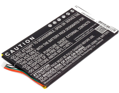 3.7V, 4000mAh, Li-Polymer Battery fits Barnes & Noble, Bnrv400, Bntv400, 14.8Wh