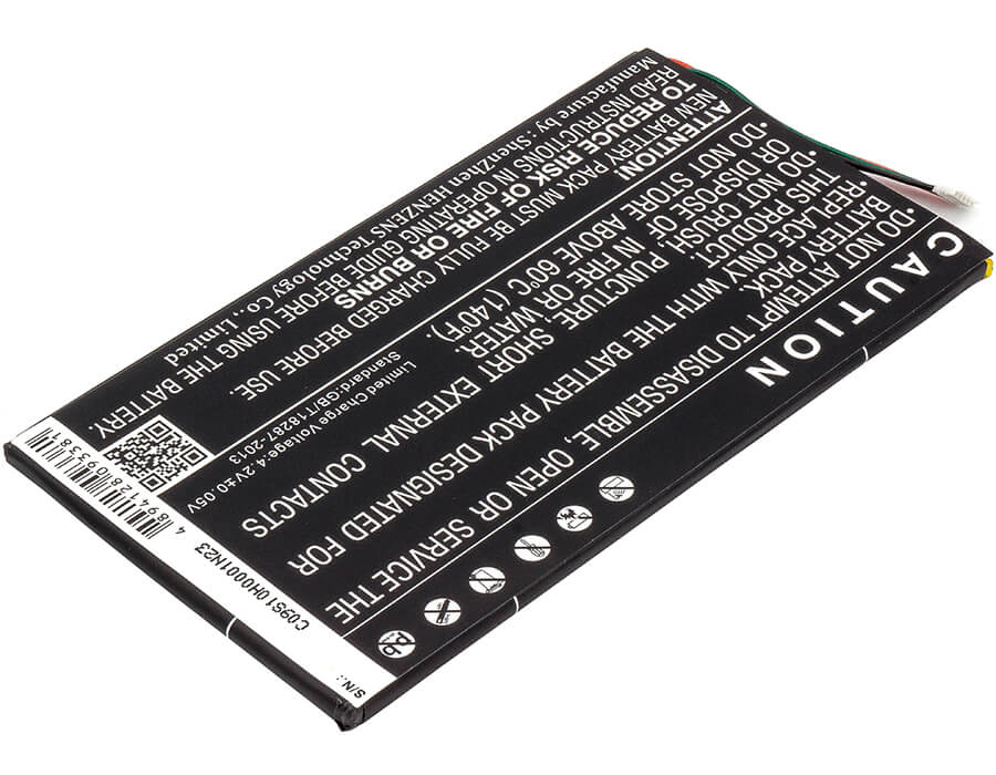 3.7V, 4000mAh, Li-Polymer Battery fits Barnes & Noble, Bnrv400, Bntv400, 14.8Wh