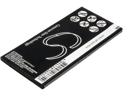 3.7V, 3400mAh, Li-ion Battery fits Zte, T9, V9, 12.58Wh
