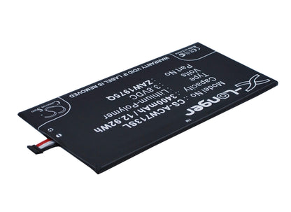 3.8V, 3400mAh, Li-Polymer Battery fits Acer, A1-713, A1-713hd, 12.92Wh