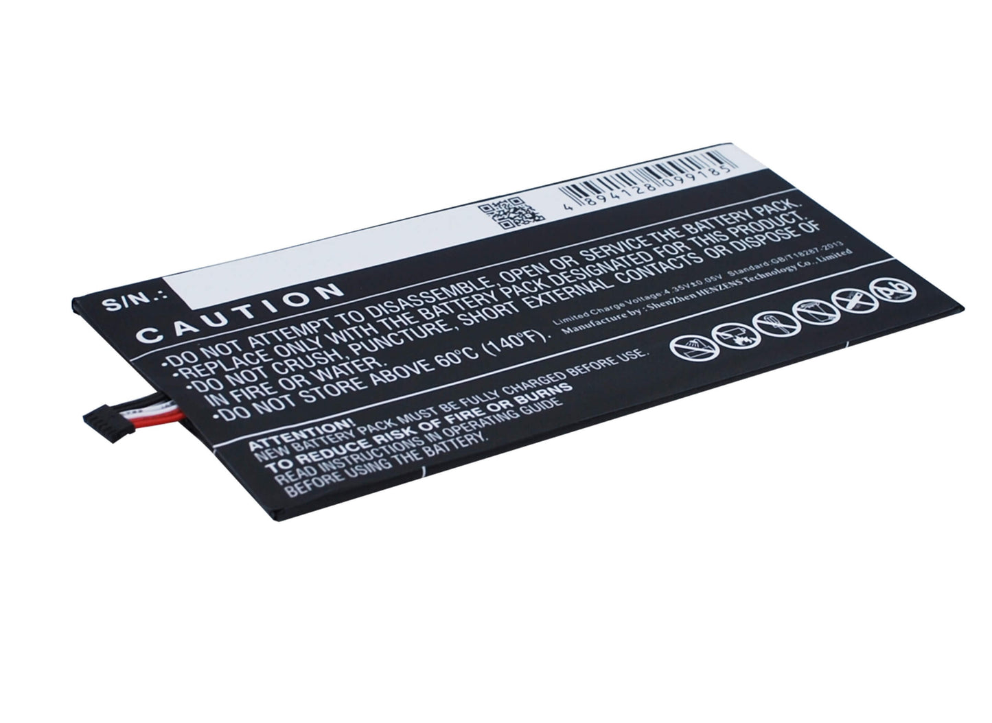 3.8V, 3400mAh, Li-Polymer Battery fits Acer, A1-713, A1-713hd, 12.92Wh