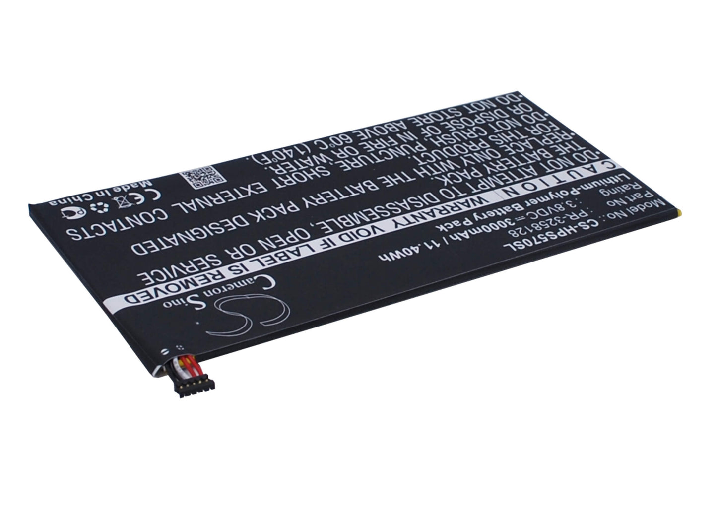 3.8V, 3000mAh, Li-Polymer Battery fits Hp, Stream 7 5700, Stream 7 5700ng, 11.4Wh