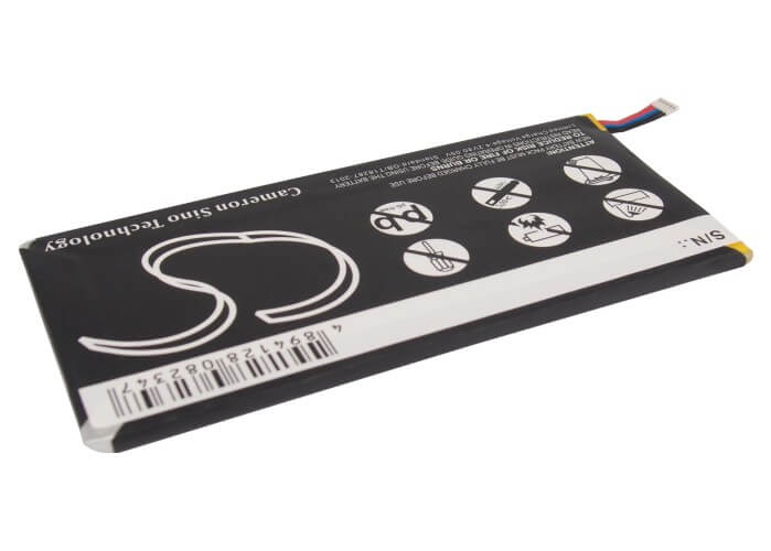 3.7V, 4000mAh, Li-Polymer Battery fits Zte, P98t, T98, 14.8Wh