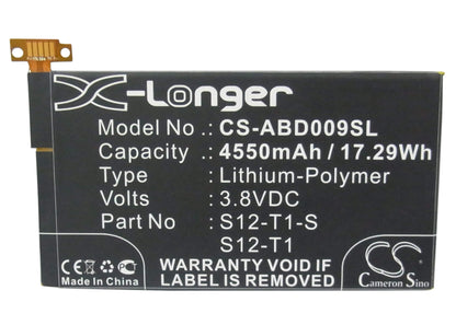 3.8V, 4550mAh, Li-Polymer Battery fits Amazon, C9r6qm, Kindle Fire Hdx, 17.29Wh