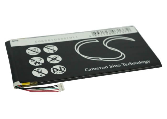 3.7V, 4000mAh, Li-Polymer Battery fits Huawei, Baggio2-u02a, Mediapad, 14.8Wh