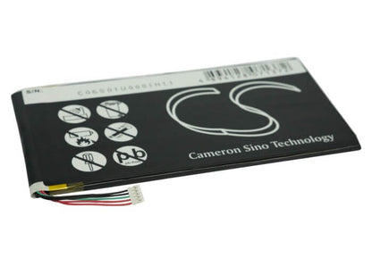 3.7V, 4000mAh, Li-Polymer Battery fits Huawei, Baggio2-u02a, Mediapad, 14.8Wh