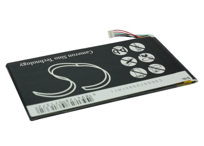 3.7V, 4000mAh, Li-Polymer Battery fits Huawei, Baggio2-u02a, Mediapad, 14.8Wh