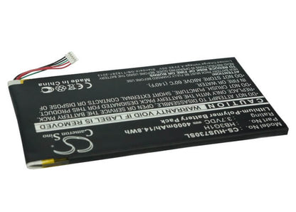 3.7V, 4000mAh, Li-Polymer Battery fits T-mobile, Springboard, 14.8Wh