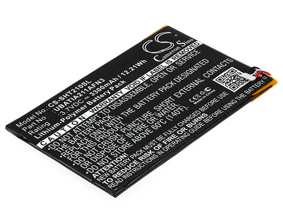 3.7V, 3300mAh, Li-Polymer Battery fits Sharp, Aquos Pad, Sht21, 12.21Wh