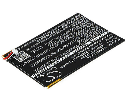 3.7V, 3300mAh, Li-Polymer Battery fits Sharp, Aquos Pad, Sht21, 12.21Wh