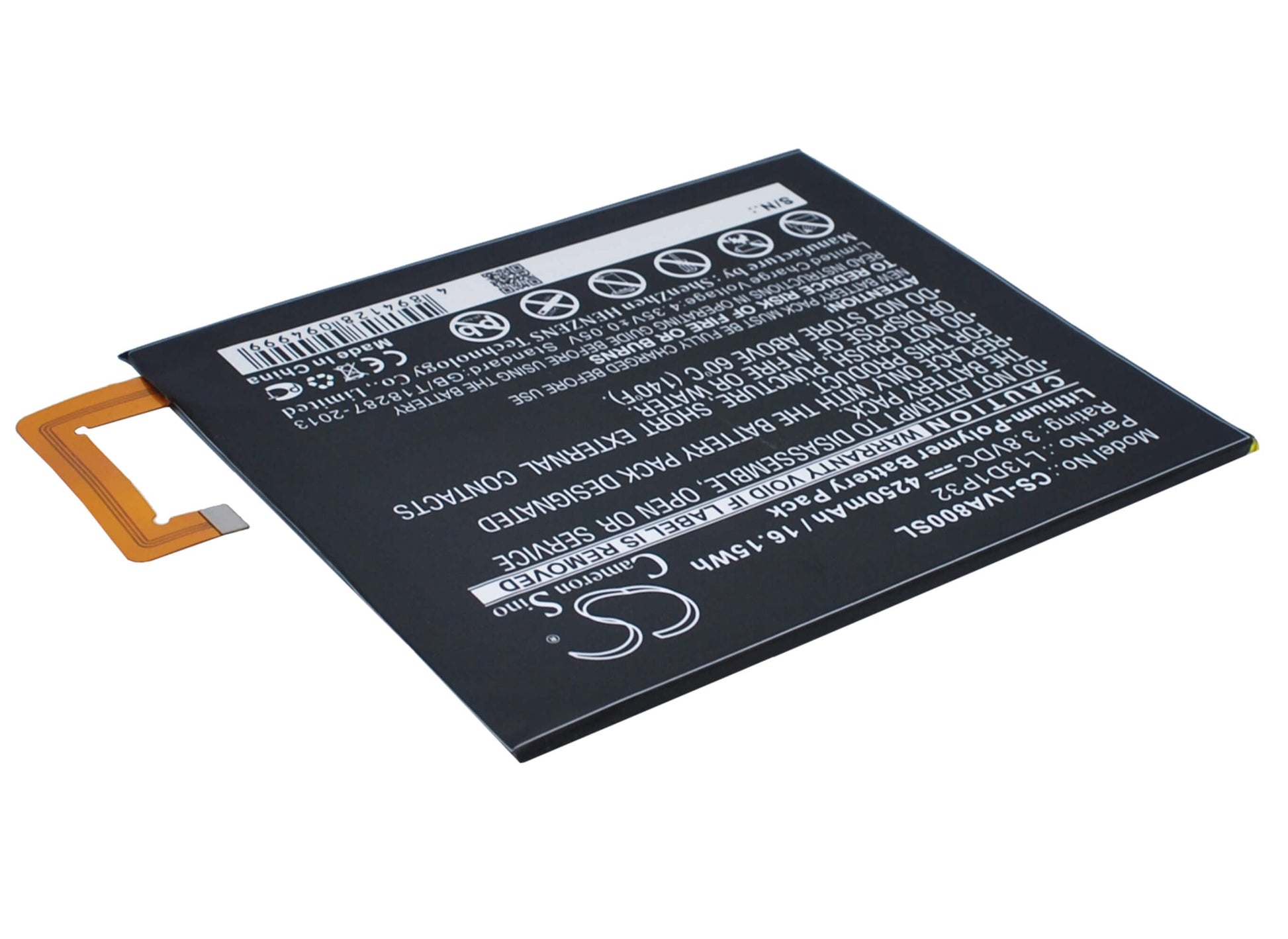 3.8V, 4250mAh, Li-Polymer Battery fits Lenovo, Ideapad A5500, Ideapad A8, 16.15Wh