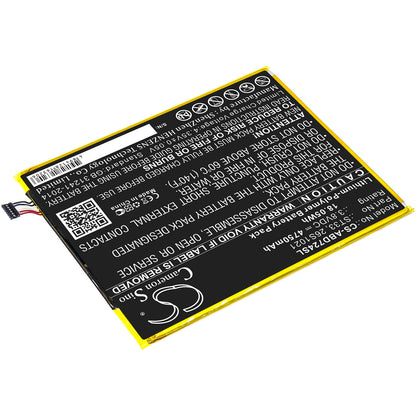 3.8V, 4750mAh, Li-Polymer Battery fits Amazon, K72ll3, K72ll4, 18.05Wh