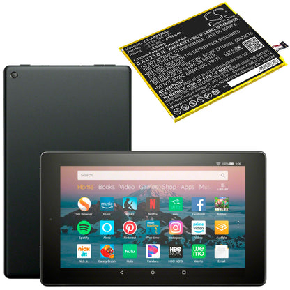 3.8V, 4750mAh, Li-Polymer Battery fits Amazon, K72ll3, K72ll4, 18.05Wh