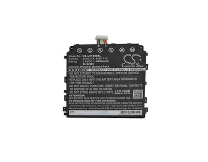 3.8V, 5400mAh, Li-Polymer Battery fits Lenovo, Thinkpad 8, Thinkpad Tablet 8, 20.52Wh