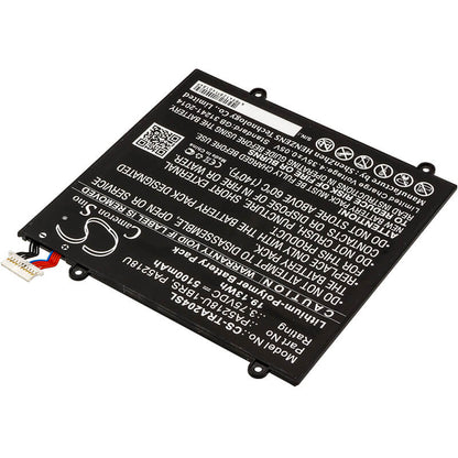3.75V, 5100mAh, Li-Polymer Battery fits Toshiba, Excite A204, Excite A204 At10-b, 19.125Wh