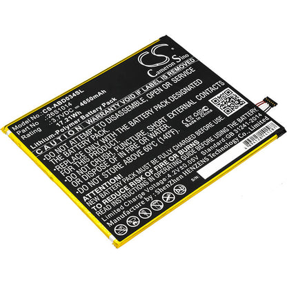 3.7V, 4650mAh, Li-Polymer Battery fits Amazon, Kindle Fire 8 7 Generation, Kindle Fire 8.7, 17.205Wh