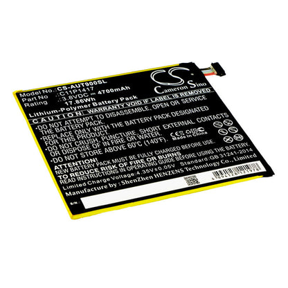 3.8V, 4700mAh, Li-Polymer Battery fits Asus, Ansformer Book T90 Chi, Transformer Book T90, 17.86Wh
