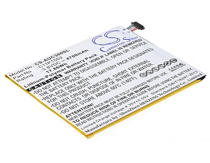 3.8V, 4700mAh, Li-Polymer Battery fits Asus, P023, Z300c, 17.86Wh