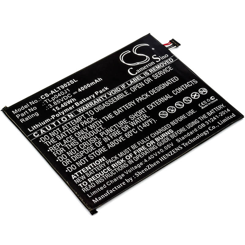 3.85V, 4000mAh, Li-Polymer Battery fits Alcatel, 8082, 9024w, 15.4Wh