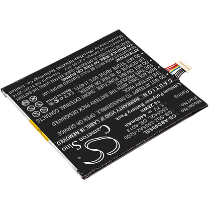 3.7V, 4400mAh, Li-Polymer Battery fits Amazon, D01400, Kindle Fire, 16.28Wh