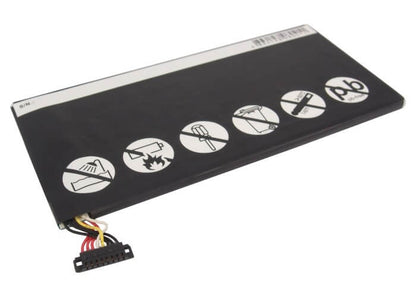 3.7V, 4400mAh, Li-Polymer Battery fits Asus, Eee Pad Memo Ep71, Ep71, 16.28Wh