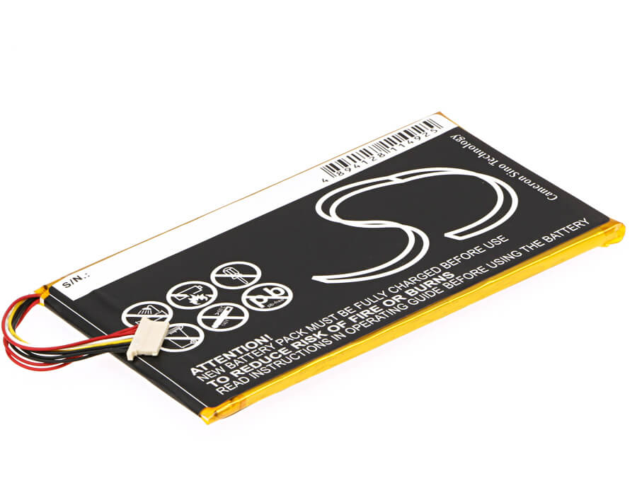 3.7V, 4350mAh, Li-Polymer Battery fits Fuhu, Dmtab In08a, Nabi Dreamtab Hd8, 16.095Wh