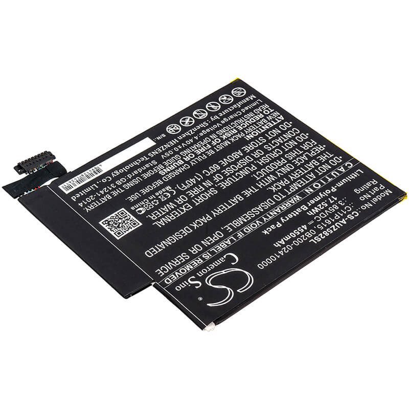 3.85V, 4550mAh, Li-Polymer Battery fits Asus, P00j, Zenpad Z8s, 17.5175Wh