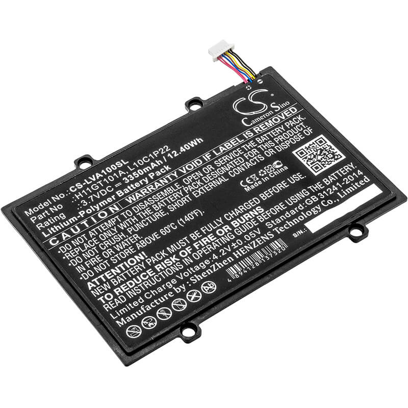 3.7V, 3350mAh, Li-Polymer Battery fits Lenovo, A1, A1-07, 12.395Wh