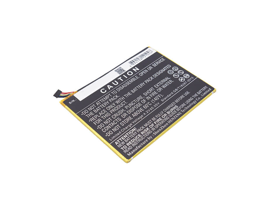 3.7V, 3210mAh, Li-Polymer Battery fits Amazon, Kindle Fire Hd 8 5th, Kindle Hd 8, 11.877Wh