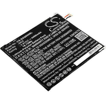 3.8V, 4400mAh, Li-Polymer Battery fits Sprint, Aqt80, Slate 80, 16.72Wh