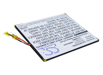 3.7V, 4000mAh, Li-Polymer Battery fits Hp, Slate 7 Extreme, 14.8Wh