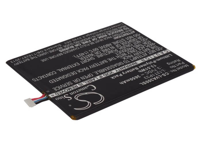 3.7V, 3650mAh, Li-Polymer Battery fits Lenovo, Ideapad A1000l-f60041, Ideapad A1010, 13.505Wh