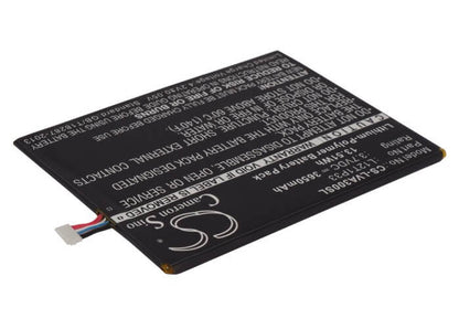 3.7V, 3650mAh, Li-Polymer Battery fits Lenovo, Ideapad A1000l-f60041, Ideapad A1010, 13.505Wh